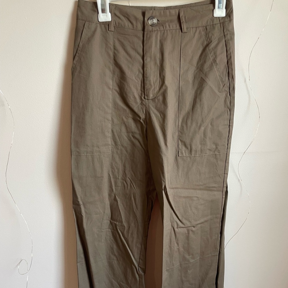 Brown Straight Leg Pants